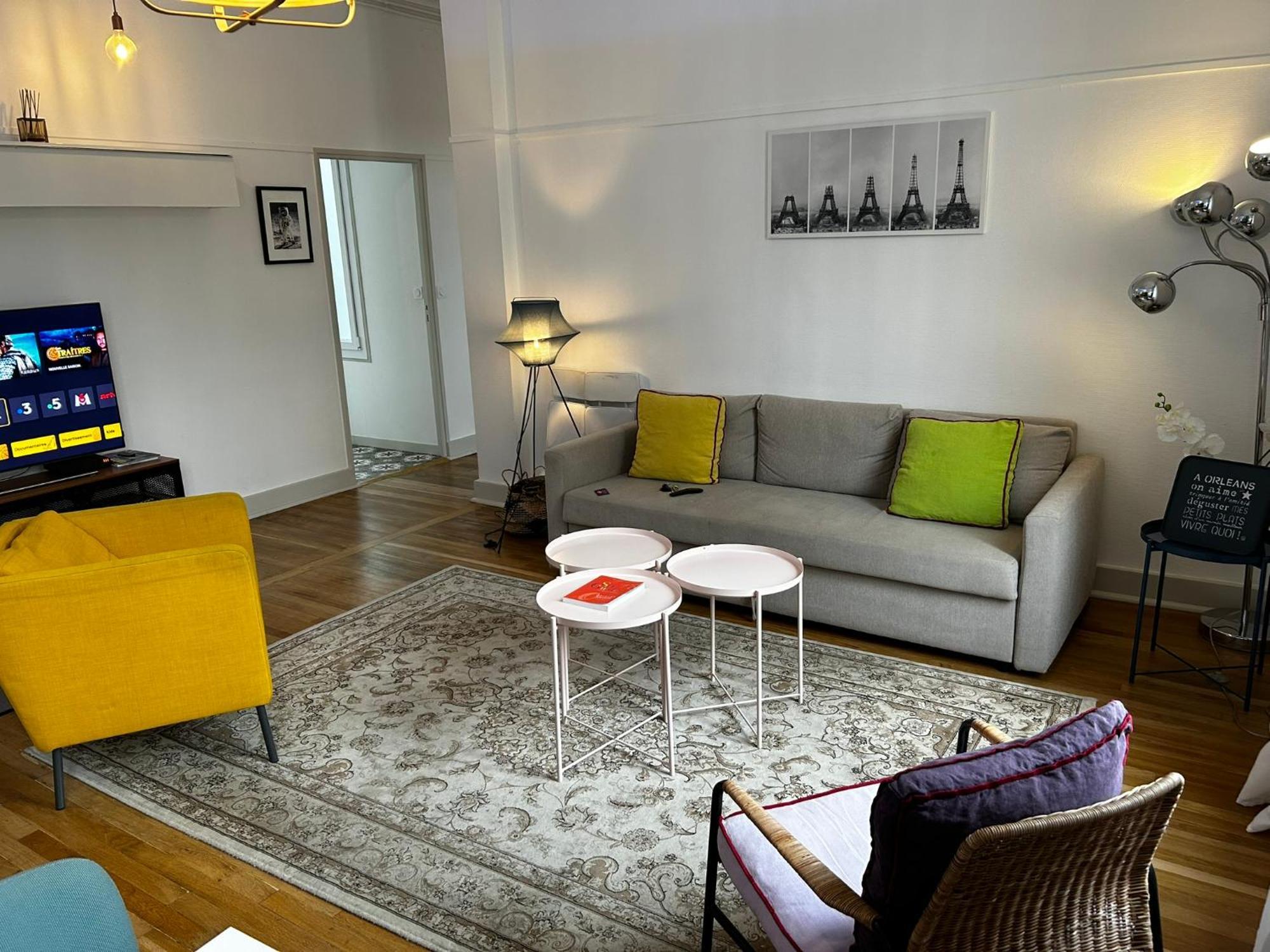 Martroi - Coeur De Ville - 3 Pieces 80 M2 Tv - Internet Haut Debit - Loisirs Et Affaires Orléans Esterno foto
